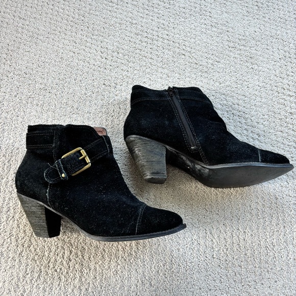 Corso Como Black Suede Ankle Boots - Picture 4 of 7